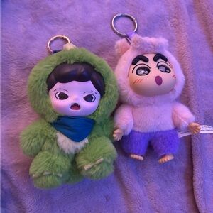 ZORAA FLUFFY CABIN SERIES CRAYONSHIN CHAN MINISO KEYCHAIN BUNDLE!!